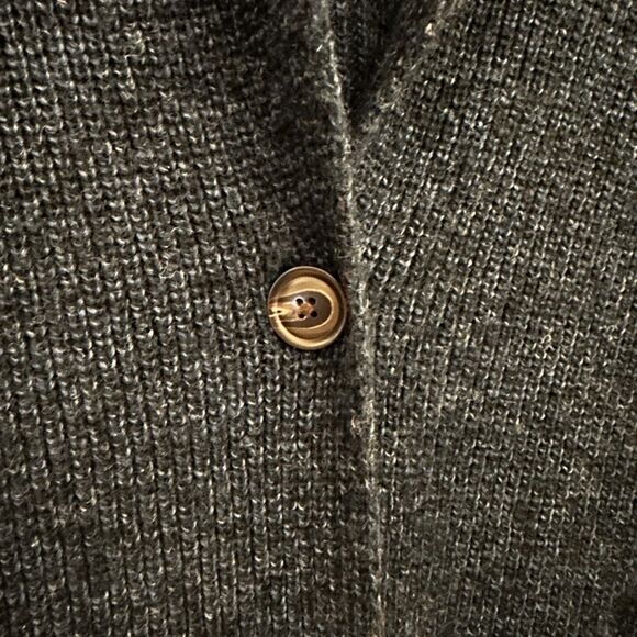 Pendleton Navy Blue 100% Shetland Wool Button Up V-Neck Cardigan Size S - Picture 5 of 7